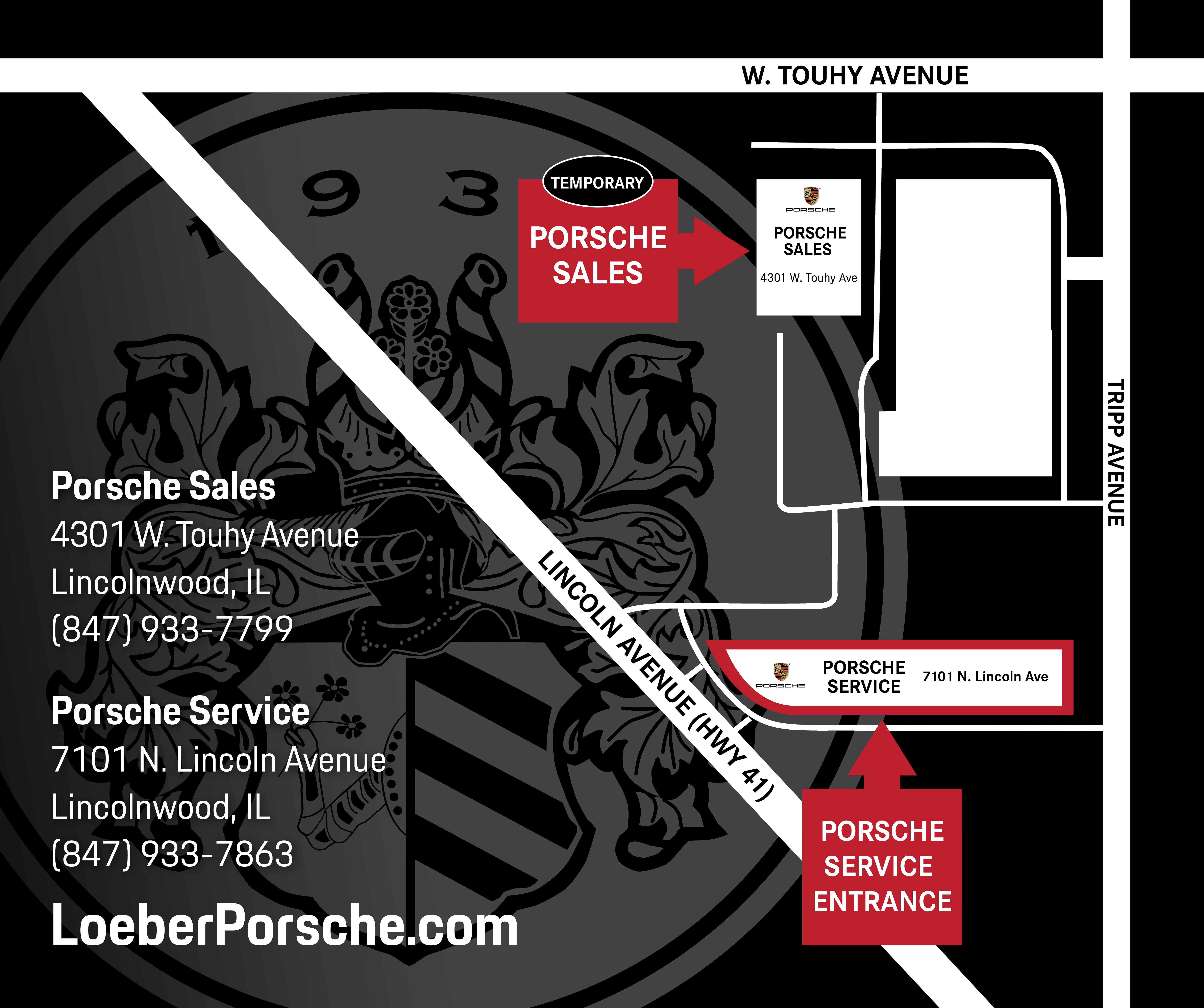 Loeber Porsche Map