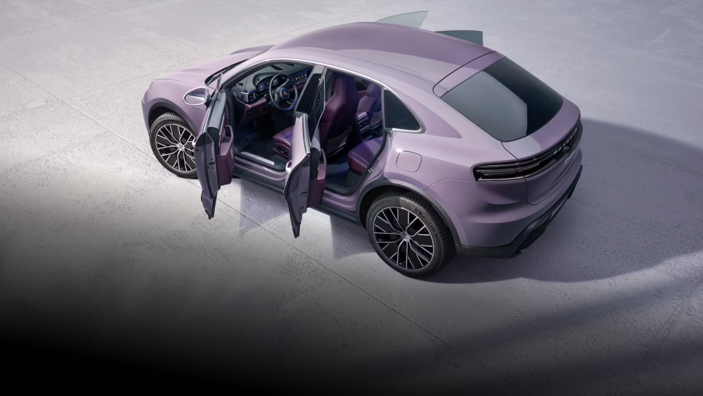 Purple Porsche Macan EV for sale