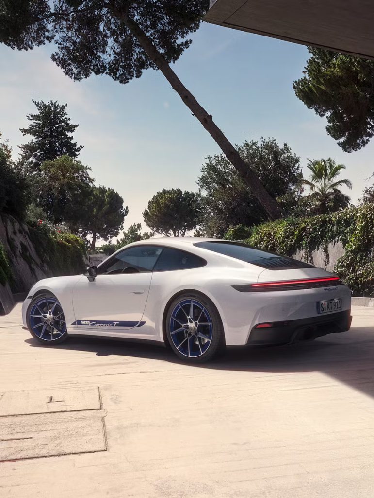 white 2026 porsche 911 carrera t 
