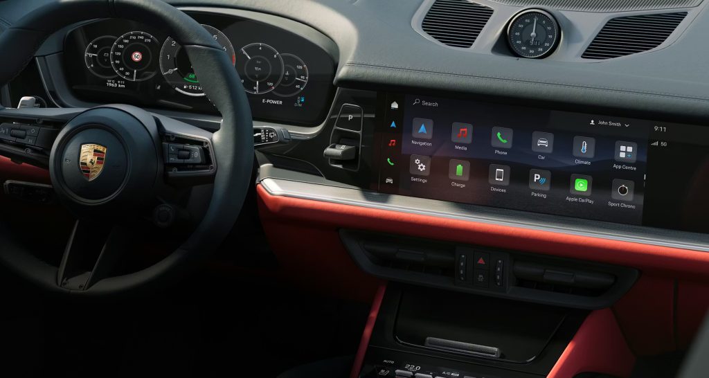 Porsche EV charging in Chicago during winter, with cold-weather conditions impacting electric vehicle performance.