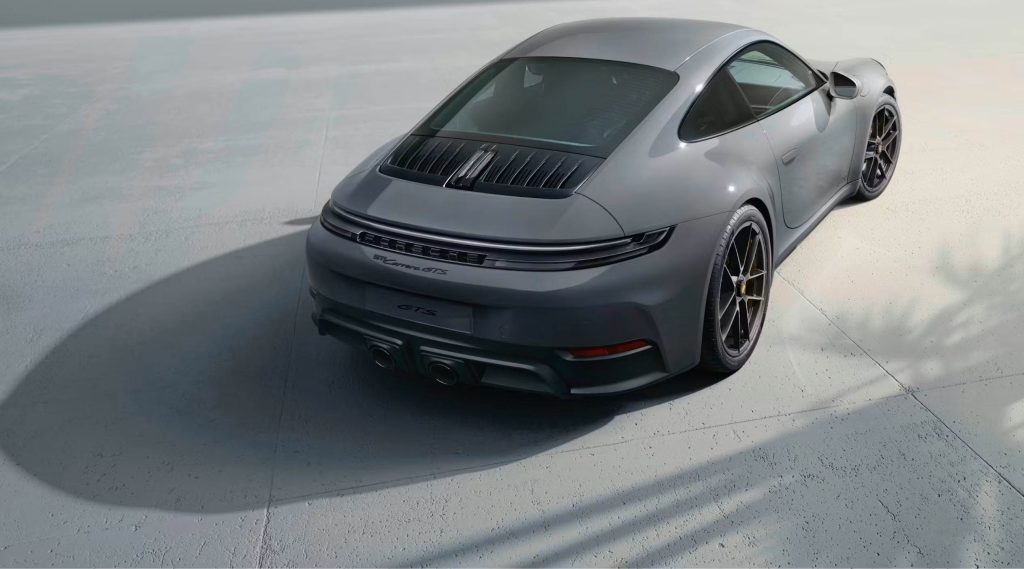 2026 Porsche 911 Carrera exterior showcasing the base Carrera model design