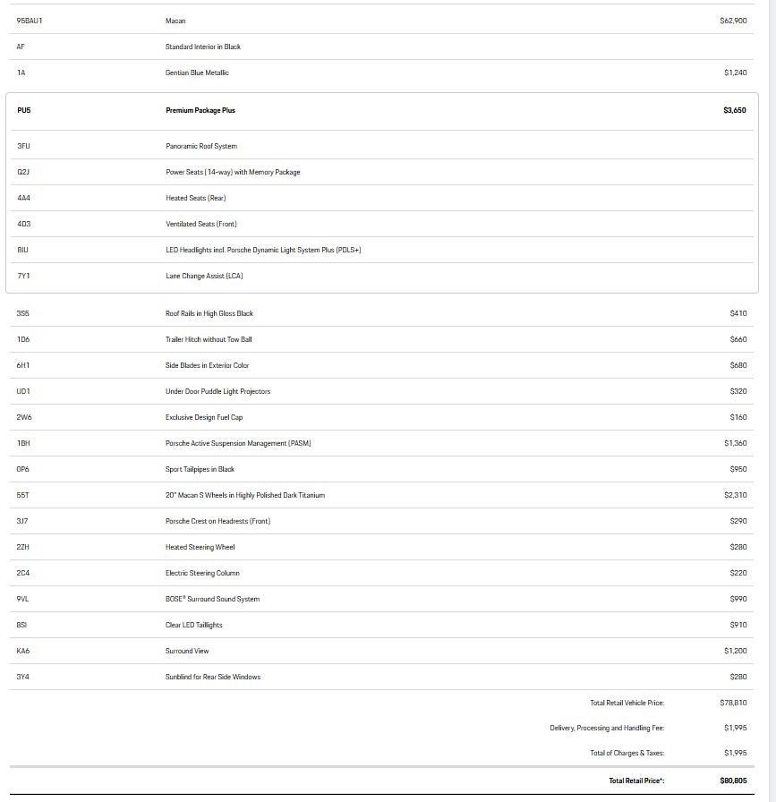 2025 Porsche Macan Base