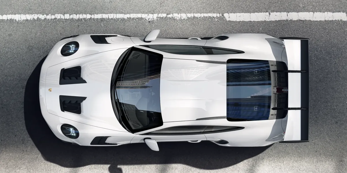 Rear diffuser and dual sport exhaust system of the 2026 Porsche 911 Carrera GTS.