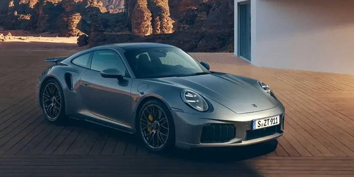 Porsche 911 Turbo S showcasing track-capable suspension tuning for sharper handling and performance