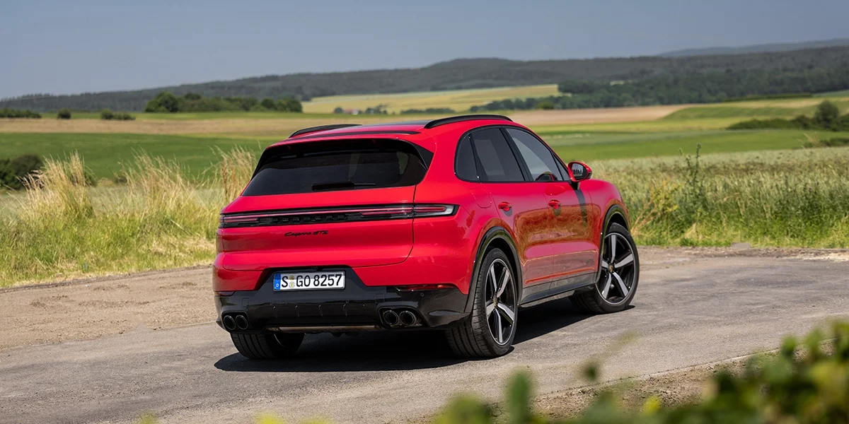 Rear view of 2026 Porsche Cayenne GTS