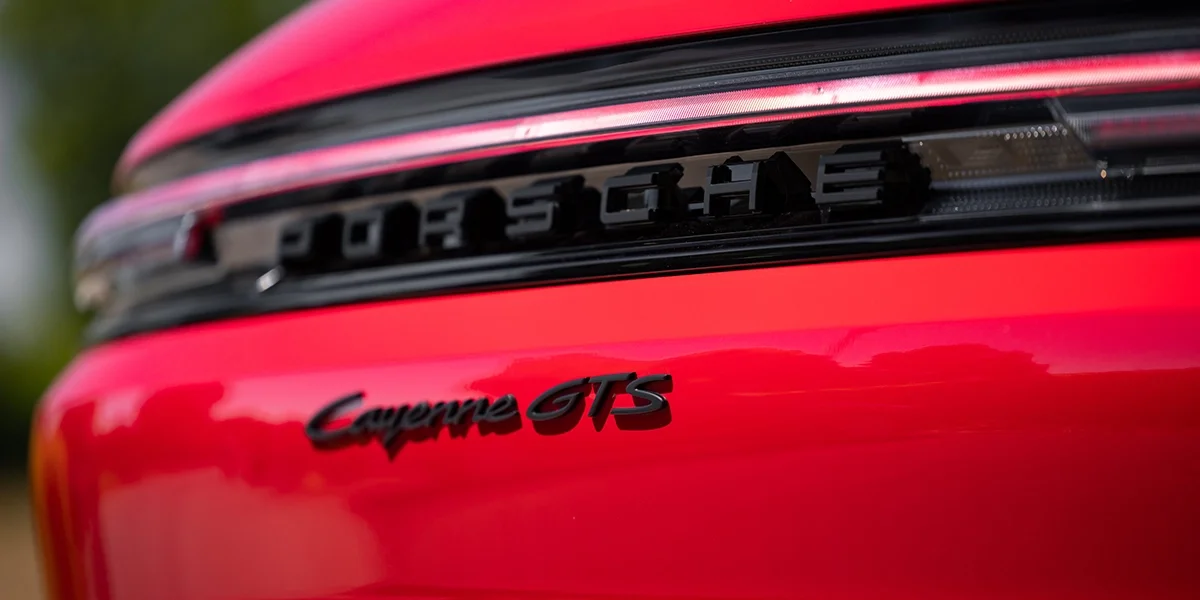 Close-up of the 2026 Porsche Cayenne GTS