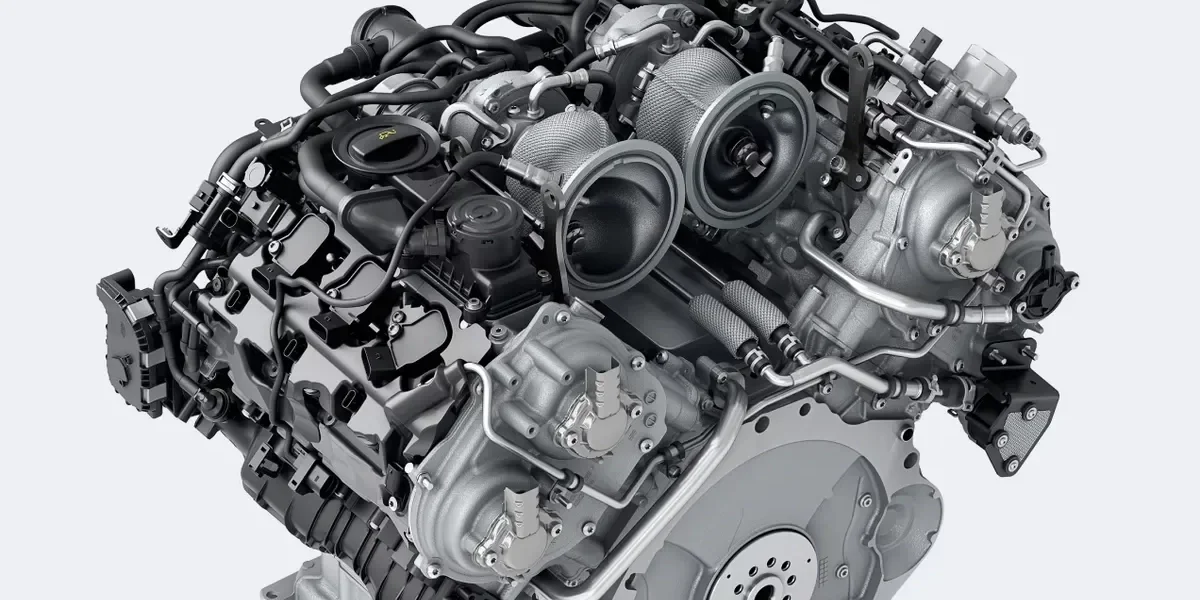 Drive mode selector inside the Porsche Panamera 4 E-Hybrid interior control system.