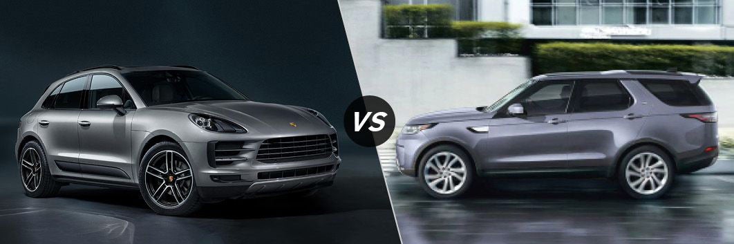 2020 Porsche Macan vs 2020 Land Rover Discovery in Porsche Lincolnwood in Lincolnwood IL